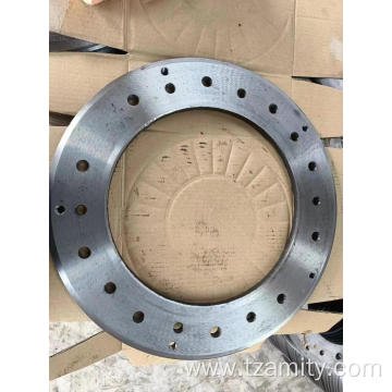 Carbon steel spun pile end plate